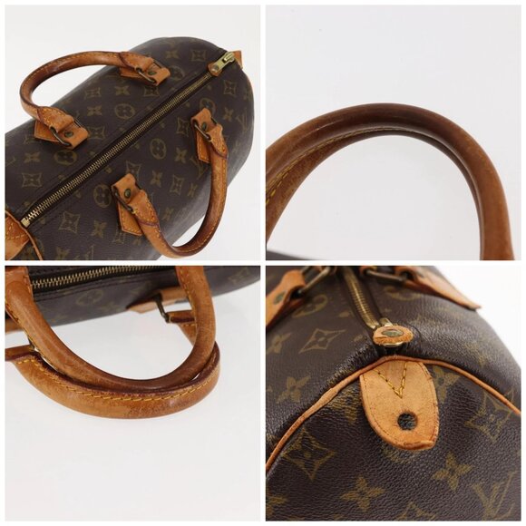 LOUIS VUITTON Monogram Speedy 30 Hand Bag M41526 LV Auth 146662 - Picture 16 of 16